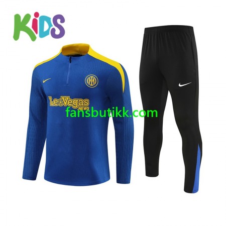 Inter Milan Barn Blå Trenings Collegegenser Set 2024-2025